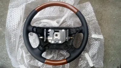 SAAB 9000 A50, Griffin Leder-Holzlenkrad, überholt Teile-Nr:4801981