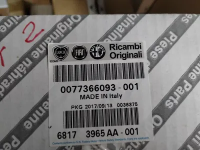 Original Fiat, Lancia, Alfa Romeo, Heizungsradiator Nr : 77366093, 68173965AA