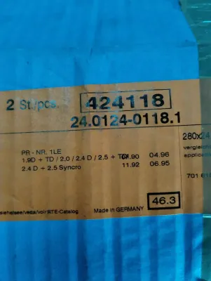 NEW ATE Bremsscheibe Bremsscheibe 2 Stück Nr: 424118