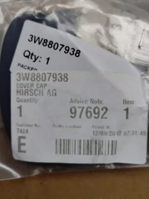 ORIGINAL BENTLEY WASCHER DÜSCHENABDECKUNG 1 STÜCK Nr. : 3W8807938
