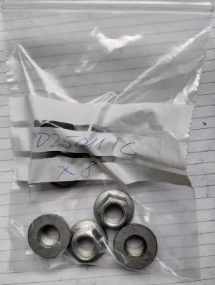 ORIGINAL VW, MUTTER M12X1 5 FLNG STOVED 8 PCS Nr: PD25011PC