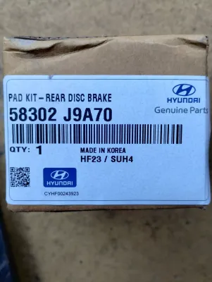 HYUNDAI Original Bremsbelag-Satz-Hintere Scheibenbremse Nr : 58302J9A70