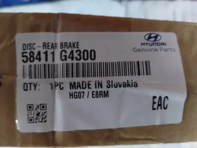 HYUNDAI Original Scheibenbremse hinten 1 Stück Nr.: 58411G4300