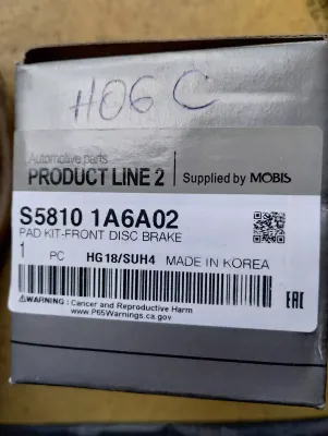 Mobis Original Hyundai, Kia Bremsbelagsatz vorne Nr : S58101A6A02