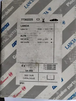 Original Fiat, Alfa Romeo, Lancia Bremsbelagsatz Nr: 77362225