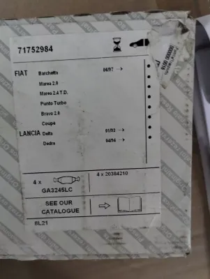 Original Fiat, Lancia, Alfa Romeo, Bremsbelagsatz. Nr: 71752984