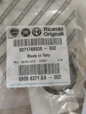 Original Fiat Dichtung Wasserpumpe Nr: 71748938