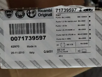 Original Fiat Bremsschuh-Satz Nr. : 71739597
