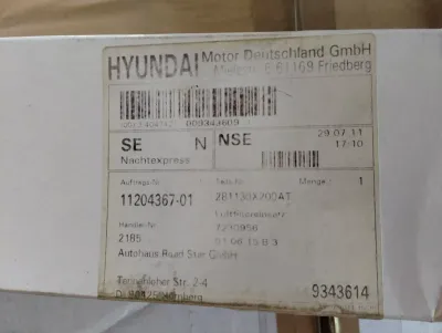 Original Hyundai, Filter 1 Stück Nr: 281130X200AT