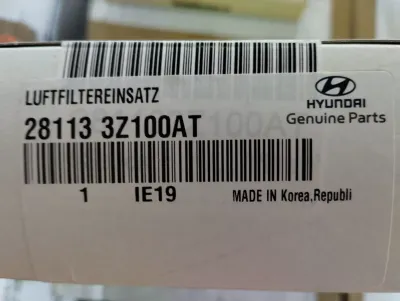 Original Hyundai, Filter 1 Stück Nr: 281133Z100AT