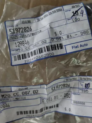 Original Fiat, Lancia Alfa Romeo, Mutter 4 Stück Nr: 51972826