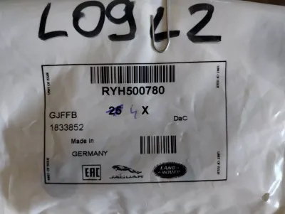 Original Jaguar, Land Rover, Flanschmuttern 4 Stück Nr: RYH500780