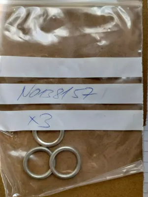 ORIGINAL VW KONZERNTEILE, DICHTUNGSRING ABLAUFSTECKER 3 STÜCK Nr: N0138157