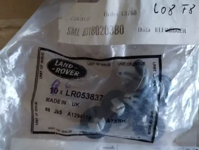 Original Jaguar, Land Rover, Isolatorclip 10 Stück Nr: LR053837