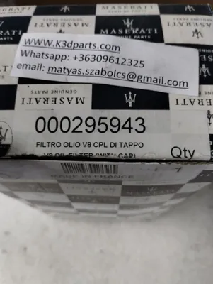 Genuine Maserati, Ferrari oil filter. Part Number: 295943