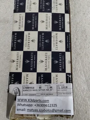 Original Maserati Türdichtung links. Teilenummer 670009918.