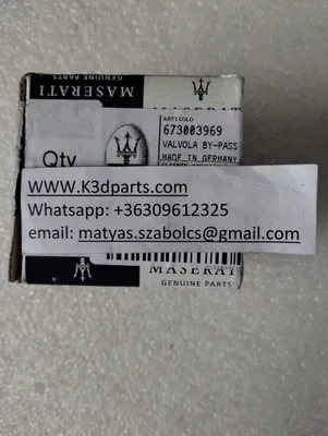 Genuine Maserati BY-PASS ELECTRONIC VALVE. Part number 673003969, 673010358.