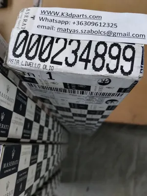 Genuine Maserati OIL LEVEL DIPSTICK. Part number 234899, 300300.