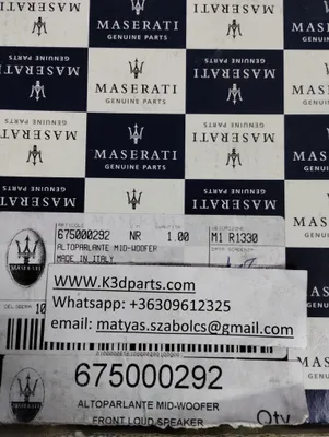 Genuine Maserati LOUDSPEAKER . Part number 675000292