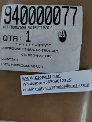 Genuine Maserati LH REAR PROTECTION KIT (MAT PAINT) . Part number 940000077