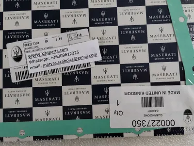 Genuine Maserati Gearbox Sump Gasket. Part number 227350