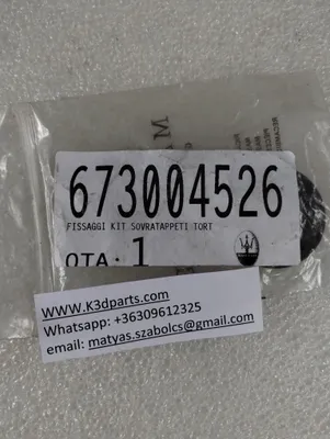 Genuine Maserati REMOVABLE CARPET FIXING KIT - DOVE GREY. Part number 673004526.